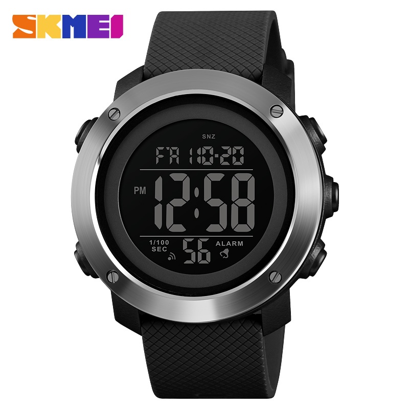 Skmei1426 นาฬิกาสําหรับผู้ชาย Digital Movement นาฬิกาผู้ชาย 50M กันน้ํา EL Backlight นาฬิกาข้อมือกีฬากลางแจ้ง1416