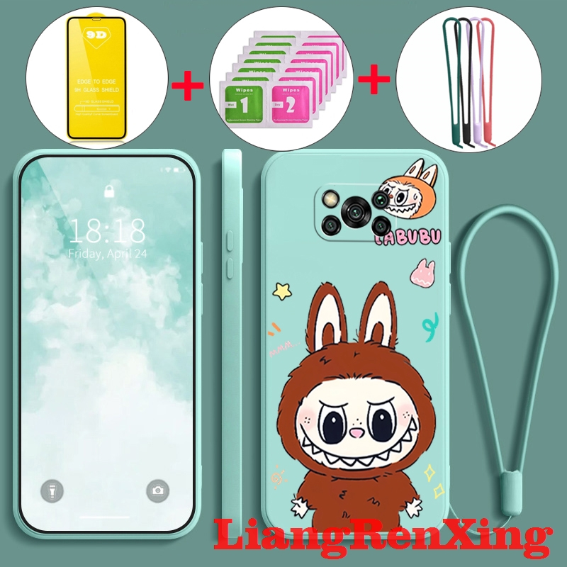 FOR เคส Case สำหรับ Xiaomi poco X3 Pro X3 NFC poco X3 โทรศัพท์ปลอก softcase ซิลิโคนเหลวป้องกันเรียบกันกระแทกกันชนปกการออกแบบใหม่ความงามการ์ตูนตลก YTMLBB01