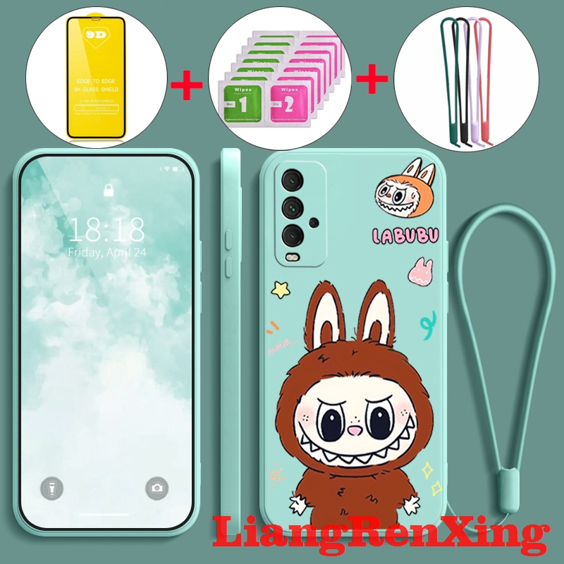FOR เคส เคสสําหรับ redmi 9T เคสโทรศัพท์SoftcaseซิลิโคนเหลวProtector Smoothกันกระแทกฝาครอบกันชนดีไซน์ใหม่ความงามการ์ตูนตลกYTMLBB01