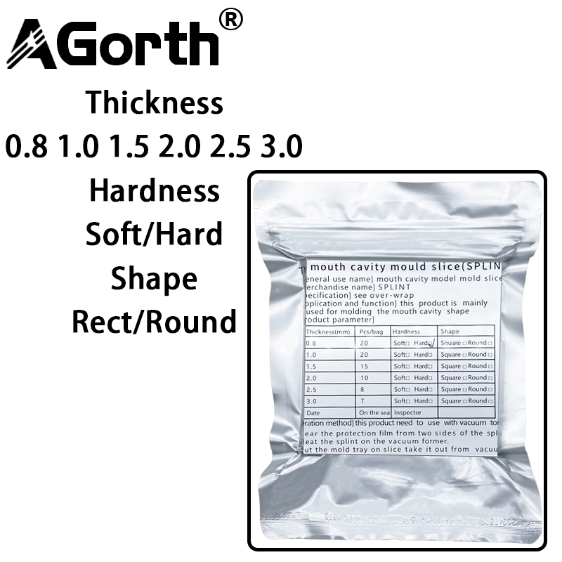 Agorth แผ่นสูญญากาศพลาสติก แบบหนา สําหรับห้องแล็บ ทรงสี่เหลี่ยม ขนาด 127*127 มม 1 ถุง