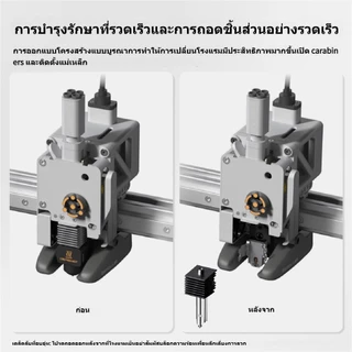 UniTak3D 3D Printer A1 Mini Hotend 0.2 0.4 0.6 0.8mm หัวฉีดเหล็กชุบแข็งอุณหภูมิสูงและความเร็วเร็ว + บล็อกความร้อนทองเหลืองชุบโครเมี่ยมพร้อมโครงสร้างแบบบูรณาการของร่องและประแจที่เข้ากันได้กับ Bambu Lab A1&A1 Mini 3D Print 3D144N