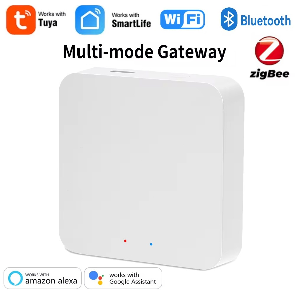Tuya สมาร์ทหลายโหมดเกตเวย์ ZigBee บลูทูธฮับไร้สาย Smart Life APP รีโมทคอนโทรลสะพานทํางานร่วมกับ Alexa Google Home