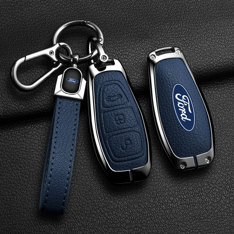 [มีจําหน่าย]กุญแจรถโลหะผสมสําหรับ :Ford Focus C-Max S-Max Galaxy Mondeo MK3 MK4 Fiesta Fusion Kuga Ecosport หนังโลหะผสมคุณภาพสูง 3 สี