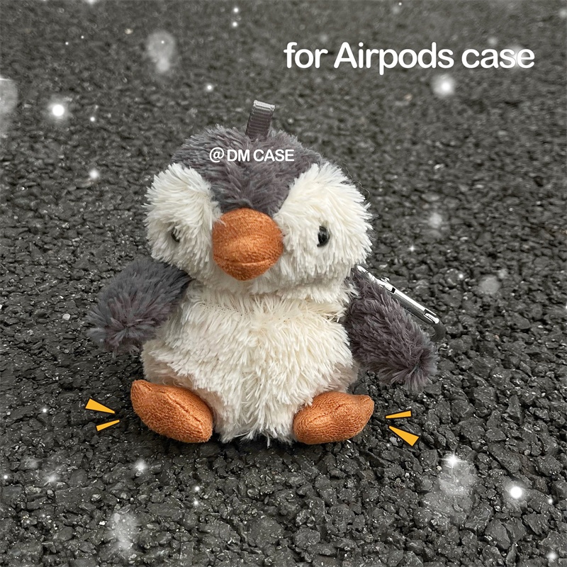 เคส AirPods Plush เคสป้องกันฤดูใบไม้ร่วงสไตล์ฤดูหนาวเหมาะสําหรับใหม่ 4th Generation apple airpods PRO 2 เคสป้องกัน Airpods3 รุ่นสเตอริโอ Penguin apple ชุดหูฟังบลูทูธไร้สาย Creative
