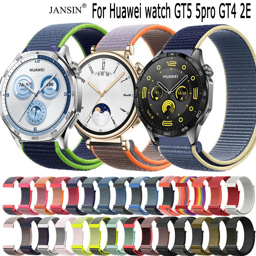 สาย Huawei Watch GT 5 46มม 41มม สายนาฬิกาข้อมือไนล่อน สําหรับ Huawei Watch GT 2 GT 2e GT2 3 Pro GT3 SE 46mm Watch GT4 สาย smart watch