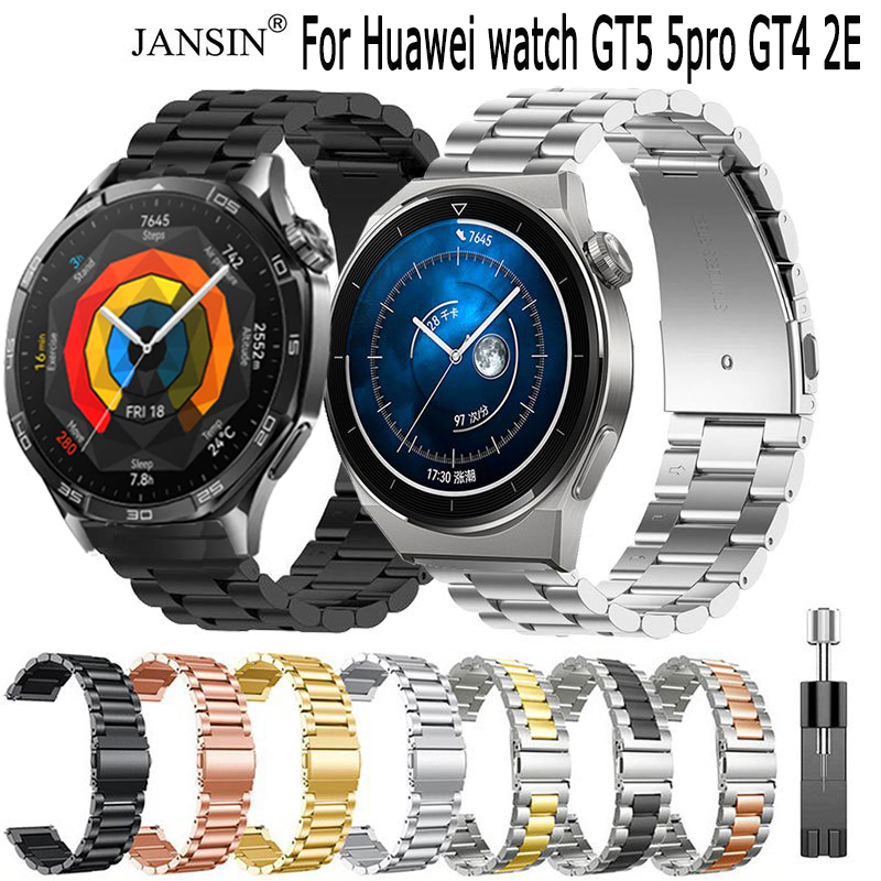 สายนาฬิกา Huawei Watch GT5 สายนาฬิกาข้อมือ สแตนเลส สำหรับ สายนาฬิกา Huawei Watch GT 4 GT5 Pro GT2e G