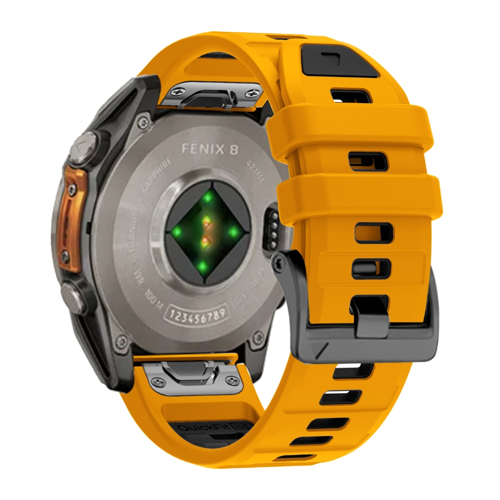 1:1 QuickFit 22 มม.26 มม.กีฬานาฬิกาสําหรับ Garmin Fenix 8 E Fenix8 47 มม.51 มม./Enduro 3 เปลี่ยนสายนาฬิกาซิลิโคนสร้อยข้อมือ