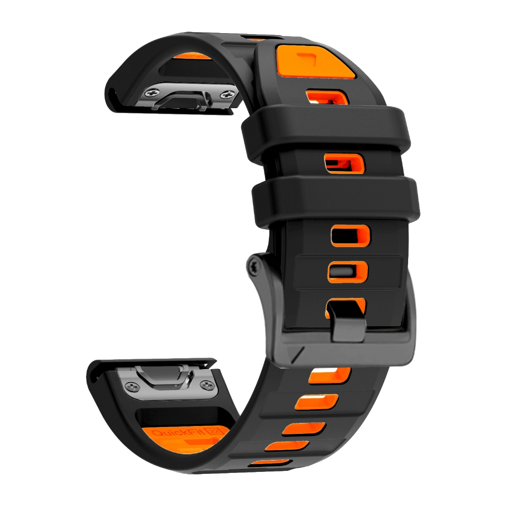 1:1 QuickFit 22 มม.26 มม.กีฬานาฬิกาสําหรับ Garmin Fenix 8 E Fenix8 47 มม.51 มม./Enduro 3 เปลี่ยนสายนาฬิกาซิลิโคนสร้อยข้อมือ