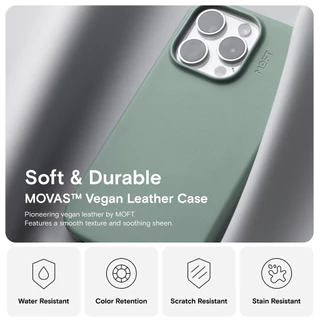 MOFT Snap Phone Case MOVAS™ for iPhone 15 Series- Magnetic Compatible，Vegan Leather For iPhone 15 Case เคสไอโฟน 15