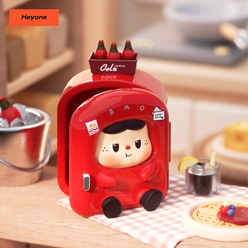 Heyone BAOBAO กล่องปริศนาครัวขนาดเล็กของ BAOBAOBAO กล่องตาบอดแอ็คชั่นของขวัญรูปน่ารัก