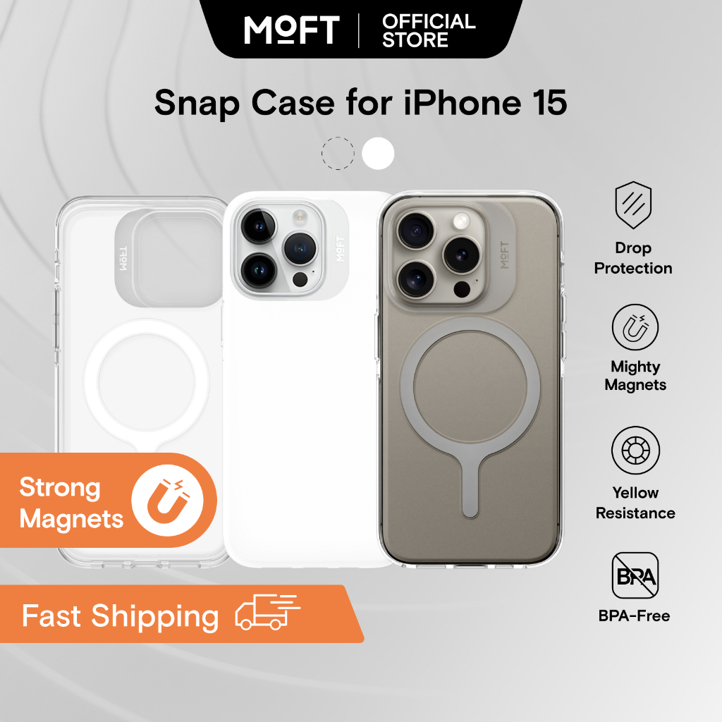 MOFT Snap case เคสโทรศัพท์มือถือ แบบแม่เหล็ก สําหรับ For iPhone 15 Pro Plus Promax