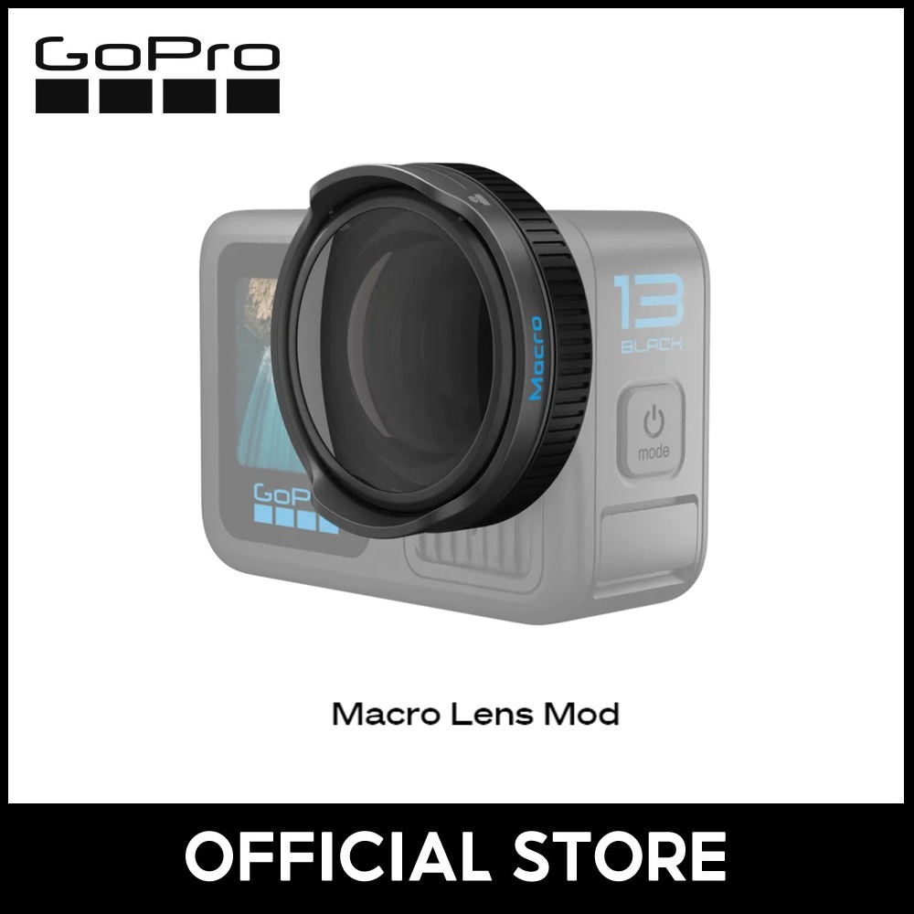 [ใหม่] GoPro Macro Lens Mod (สําหรับ HERO13 BLACK) เน้นวัตถุ 4x ใกล้ชิดกว่าเคยก่อนด้วยกล้อง GoPro สําหรับ slo-mos ศิล