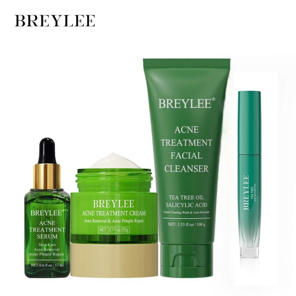 Breylee acne Treatment Series (น้ํายาทําความสะอาดผิวหน้า,ปากกาลบรอยแผลเป็นจากสิว,เซรั่ม ,ครีม )
