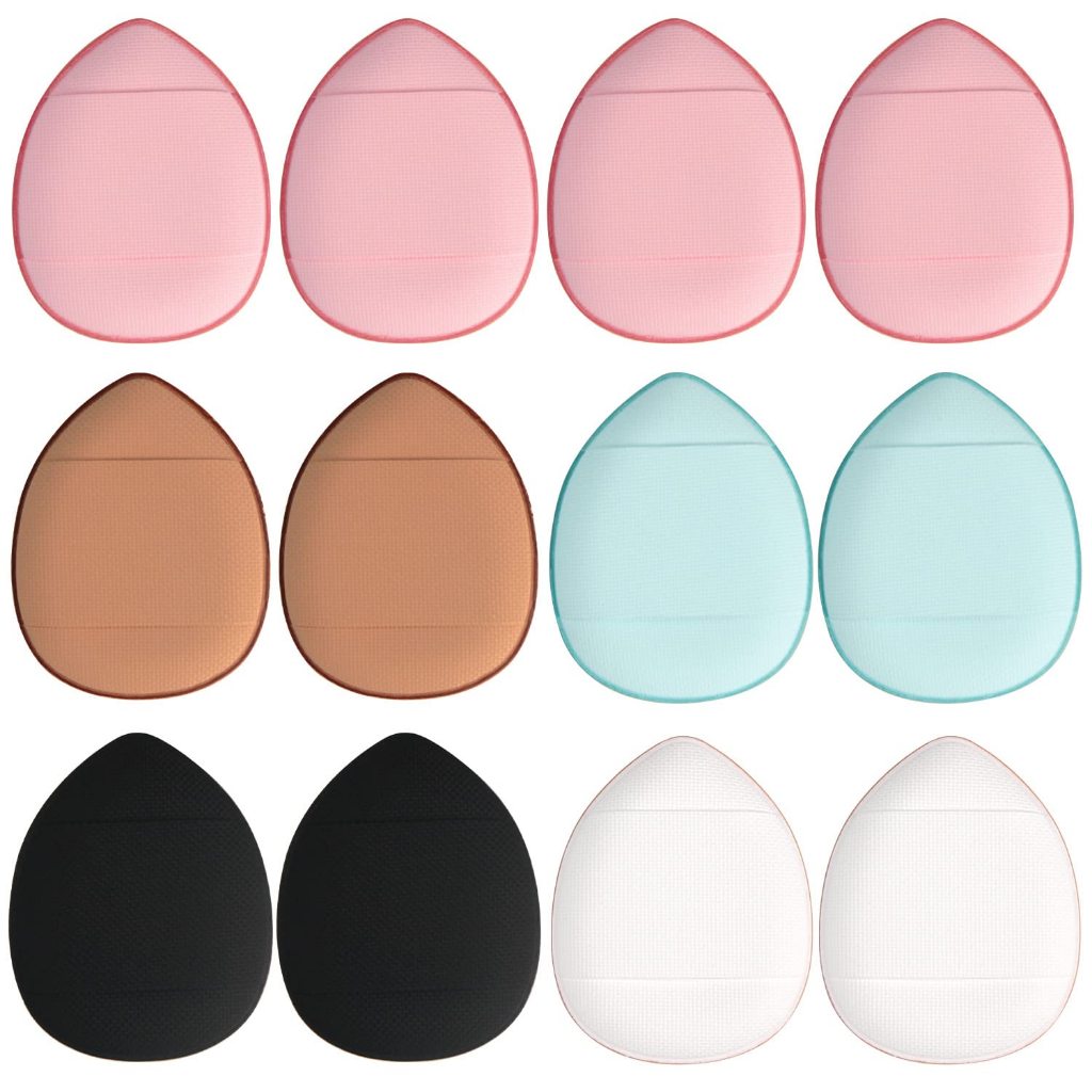 50PcS Mini Finger Puff Set คอนซีลเลอร์ Foundation Air Cushion เครื่องสําอางฟองน้ําแห้งเปียก BB ครีม 