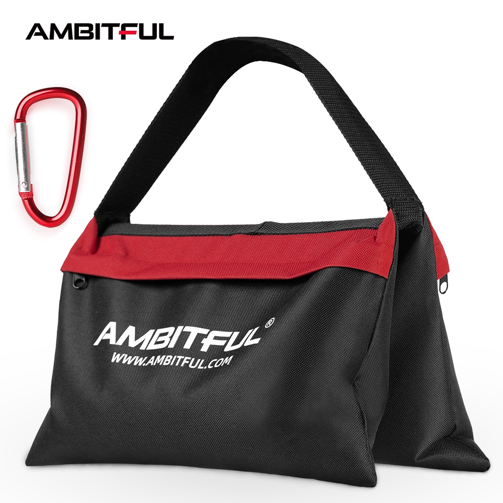 Ambitful 44x33 ซม.โหลด-Bearing Sandbag สตูดิโอถ่ายภาพวิดีโอ Stage ฟิล์ม Heavy Duty กระสอบทรายสําหรับขาตั้งแสง Boom Arms ขาตั้งกล้อง