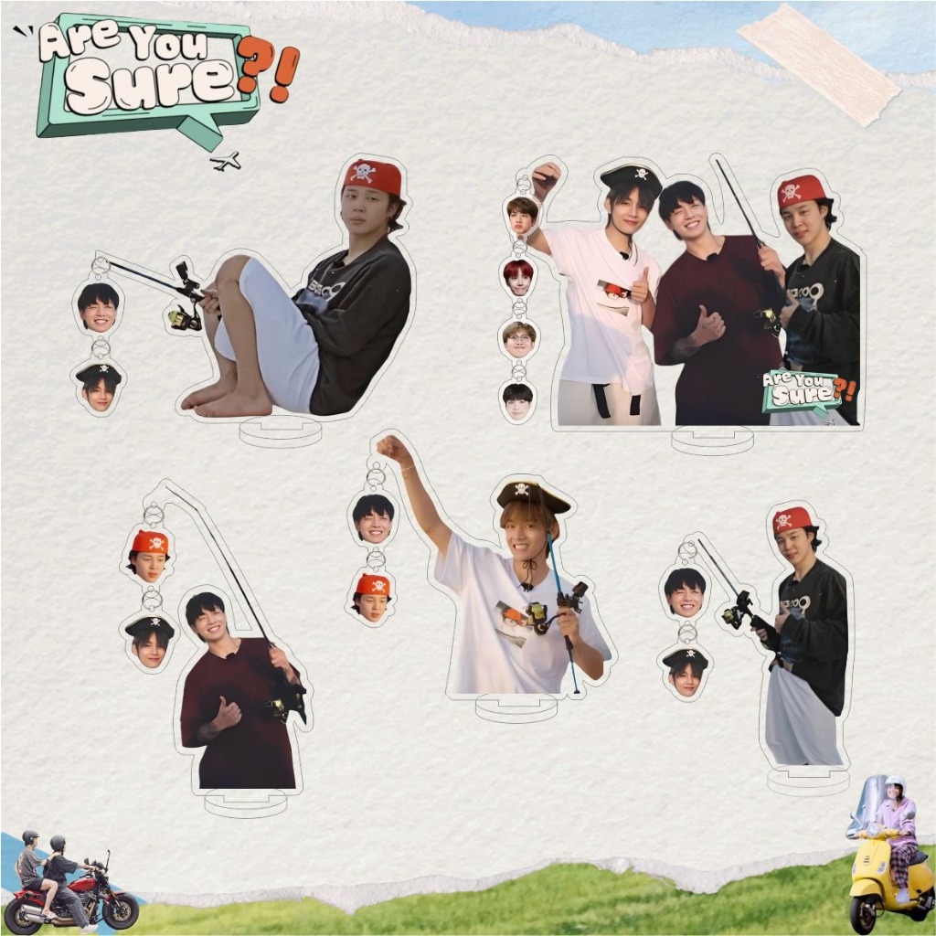 K-pop BTS Bangtan Boys Jung kook Jimin V Are You Sure Figure Stand