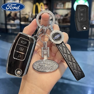 Ford car TPU เคสกุญแจ Ford Fiesta/Focus 2008-2011/ฝาครอบกุญแจรถ Ecosport พวงกุญแจ Ford