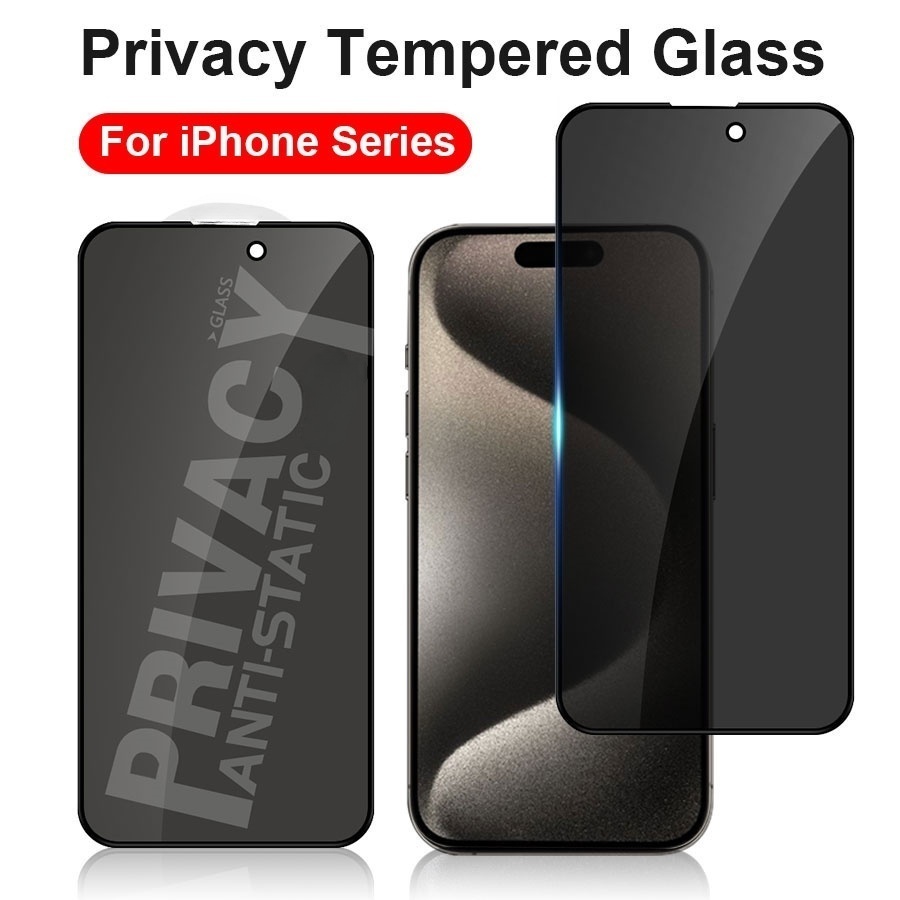 ฟิล์มกระจกนิรภัยกันรอยหน้าจอ กันแอบส่อง เป็นส่วนตัว สําหรับ iPhone 17 16 Pro Max 15 Plus 14 13 12 Mini 11 Pro Max XR X XS Max X 8 7 6 6s Plus SE 2020