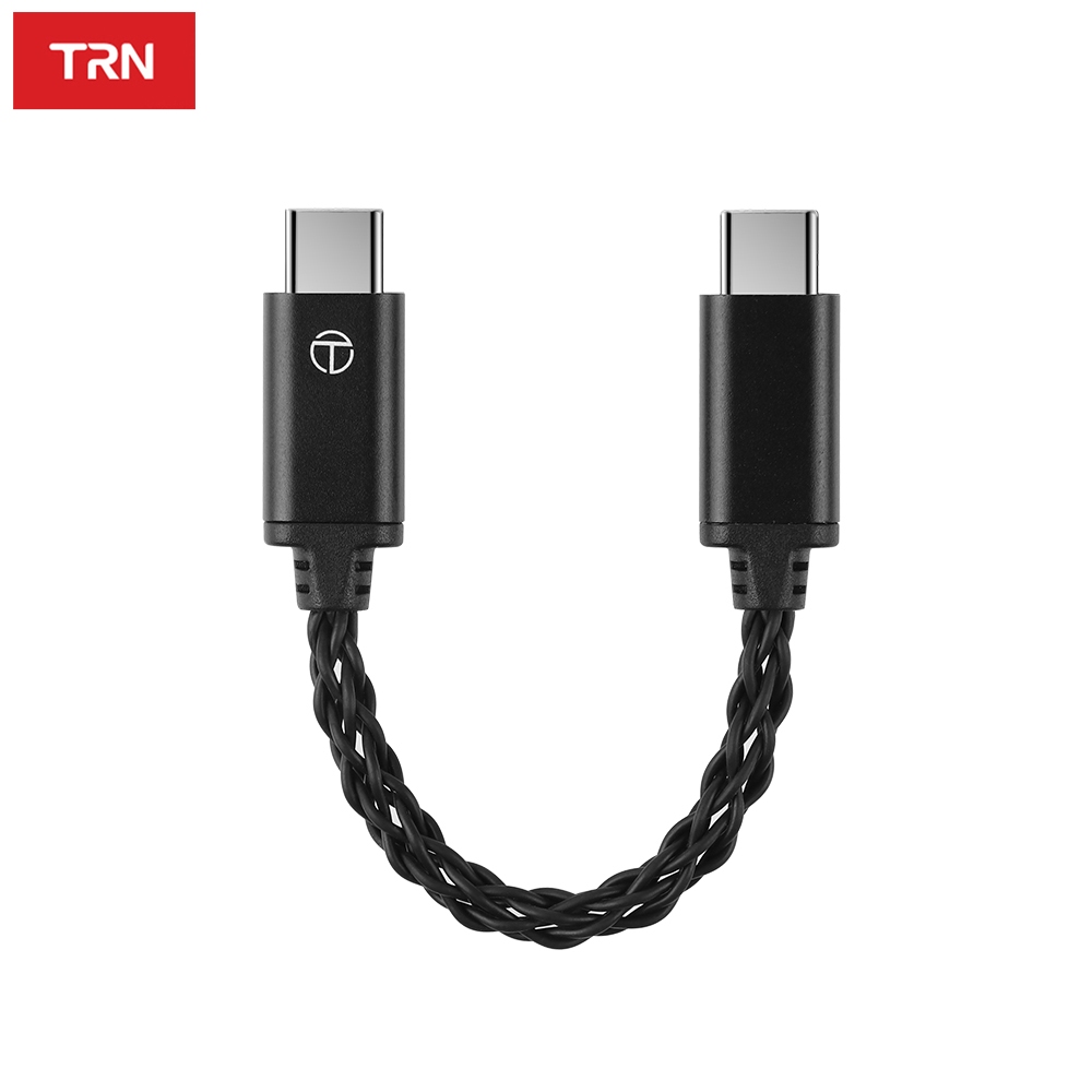 Faaeal TRN To ถอดรหัสอัพเกรดสาย Type-C ถึง Type-C DAC อะแดปเตอร์แปลงเกียร์เสถียร HIFI 8 Strands Silver-Plated Amp Android Wire Audio Line