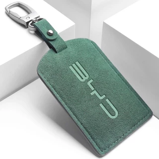 1pcs Alcantara กระเป๋ากุญแจรถ Suede กุญแจรถป้องกันกรณีสําหรับ BYD Atto 3 หยวน Plus F3 E6 F0 G3 I3 Ea1 เพลง Max Tang