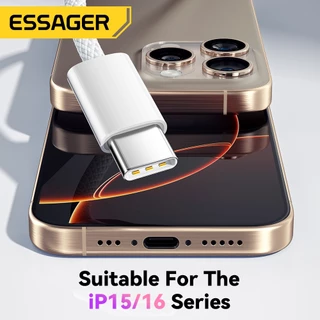 Essager Type C 60W Type-C สาย Type C Fast Charge Data Cable สําหรับ huawei Infinix ip16 15