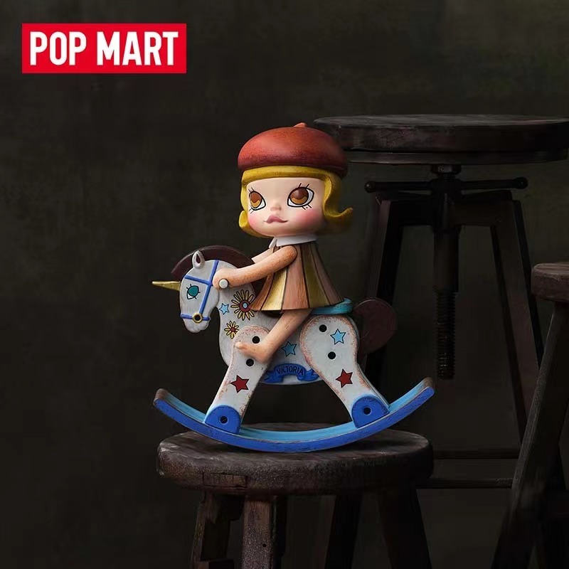 Pop MART MOLLY Anniversary Sculpture Classic Return Series Wooden Edition secret
