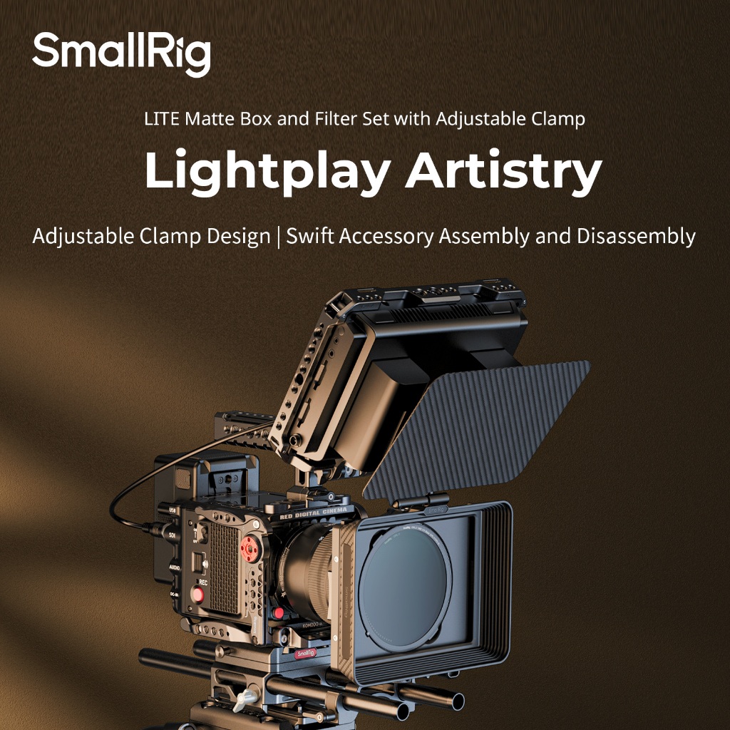 Smallrig Filter Kit /Matte Box พร้อมแคลมป์ปรับระดับได้ และ VND Kit #4409 #4412 #4411