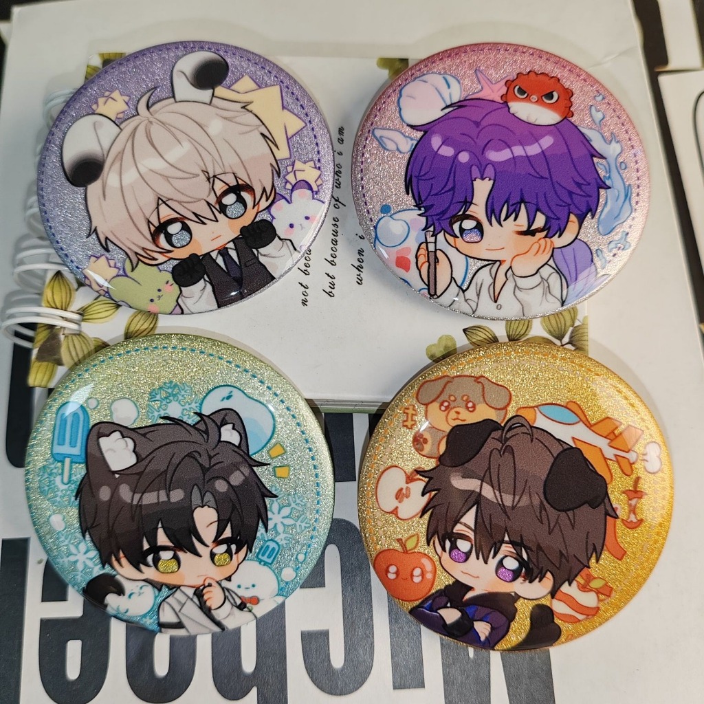 Love และ Deepspace Xavier Rafayel Zayne Sylus น่ารักป้ายปุ่มเข็มกลัด Pins คอสเพลย์คอลเลกชันของเล่นกระเป๋าตกแต่งของขวัญ