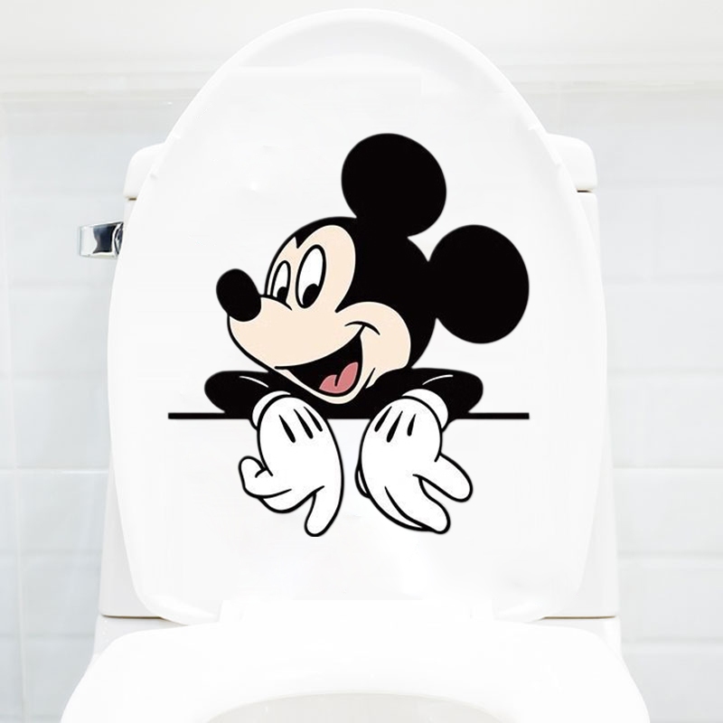 การ์ตูนมิกกี้ห้องน้ําสติกเกอร์สร้างสรรค์ตู้หน้าต่างสติกเกอร์อุปกรณ์ห้องน้ํา - รูปที่ 6