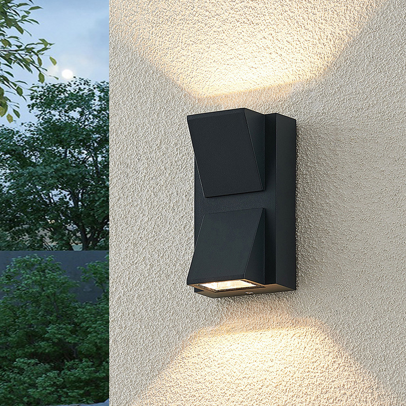 KICAAO โคมไฟติดผนังแบบขึ้นลงกลางแจ้ง, โคมไฟติดผนัง LED IP65 กันน้ํา, เหมาะสําหรับในร่มกลางแจ้ง