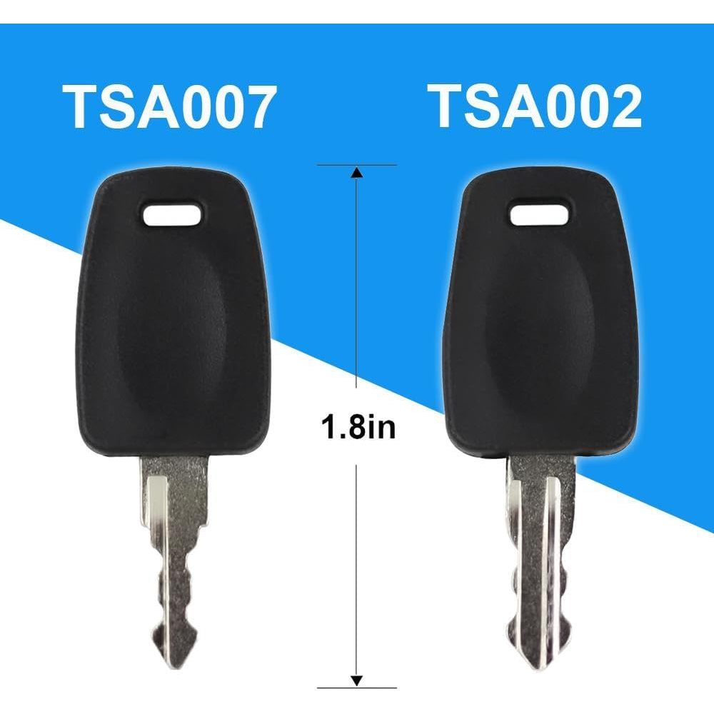 2pcs TSA007 Key กระเป๋าเดินทาง Key และ TSA002 Key สําหรับกระเป๋าเดินทางกระเป๋าเดินทาง Customs TSA ล็
