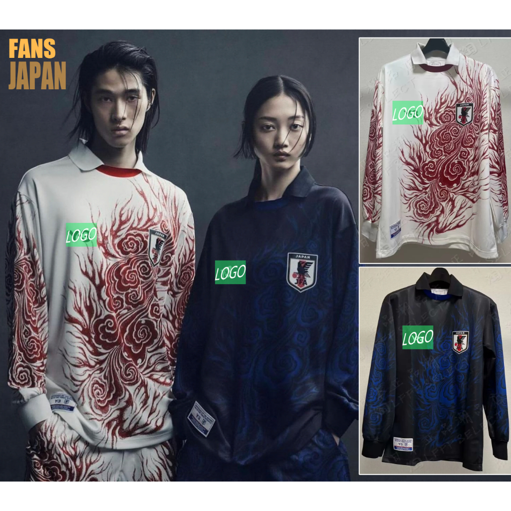 24-25 Japan Y-3 Joint Edition [เวอร์ชั่นพัดลม] เสื้อฟุตบอลแขนยาว * คุณภาพสูง * เสื้อยืดกีฬา