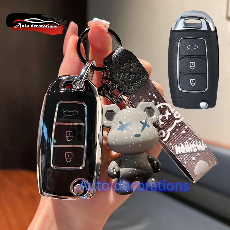 ดัดแปลง Festa กระเป๋าใส่กุญแจพับ KD submachine VVDI หัวเข็มขัด A28 ด้านหลังพร้อมฝาครอบรีโมทคอนโทรล K01 หัวเข็มขัดเปลือกรถ