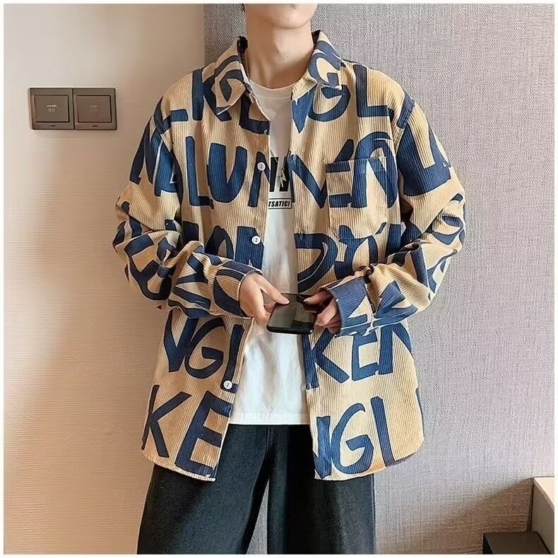 2024 ฤดูใบไม้ผลิฤดูใบไม้ร่วงเสื้อผ้าผู้ชายออกแบบNicheเสื้อผู้ชายสบายๆฤดูใบไม้ร่วงฤดูหนาวอินเทรนด์Lapel Outerwearผู้ชายm-3xl