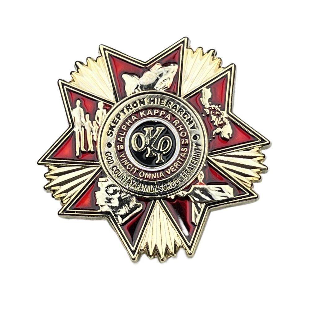 เครื่องประดับแฟชั่น AKP เข็มกลัดคอปก Pin ขนาด 1.38 นิ้ว