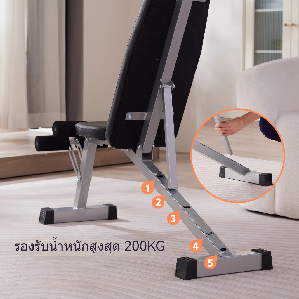 Leikefitness ม้านั่งออกกำลังกายปรับระดับได้ thumbnail 4