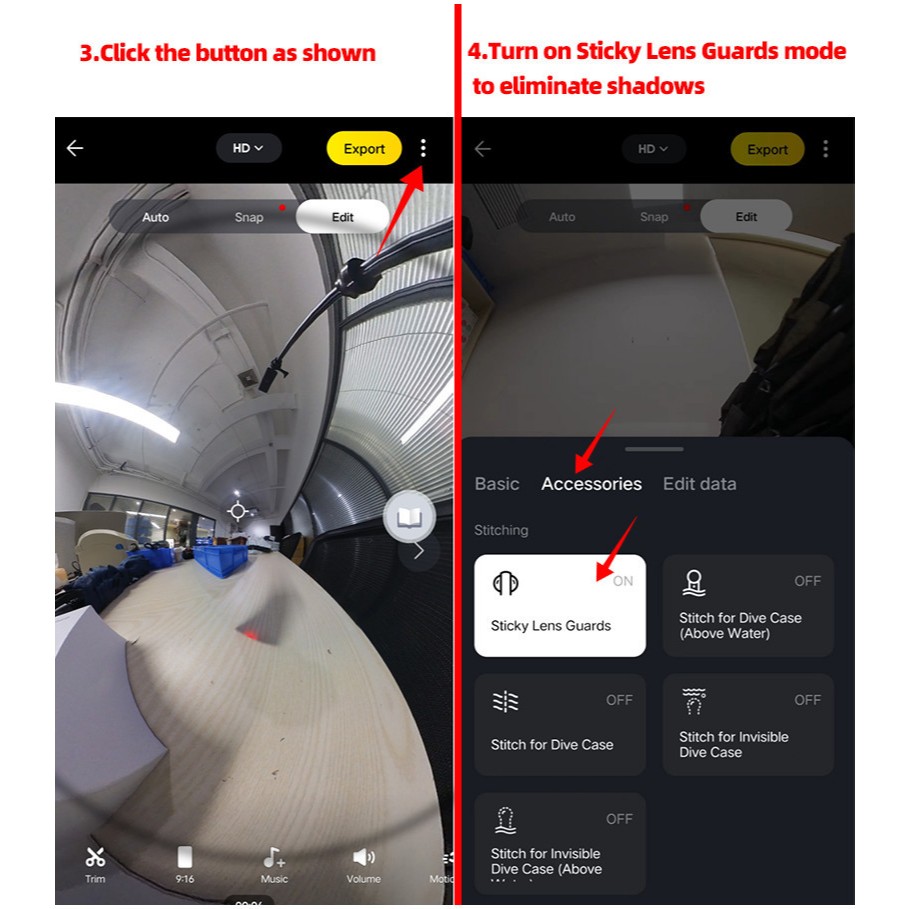 Insta360 X3 Premium Lens Guard เคสป้องกันเลนส์กล้องพาโนรามา พรีเมี่ยม อุปกรณ์เสริม สําหรับอัพเกรดกล้อง One X3