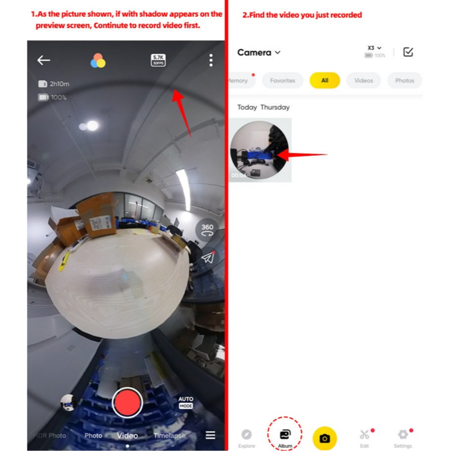 Insta360 X3 Premium Lens Guard เคสป้องกันเลนส์กล้องพาโนรามา พรีเมี่ยม อุปกรณ์เสริม สําหรับอัพเกรดกล้อง One X3