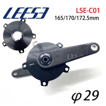 Leese คาร์บอนไฟเบอร์ Crank แผนที่จักรยาน BCD144 GXP Direct Mount จักรยาน Crankset 165/170/172.5 มม.ส