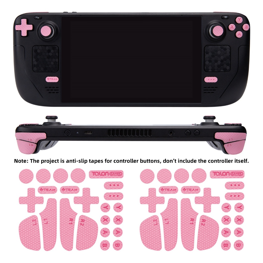 สีชมพู TALONGAMES ปุ่มควบคุมสติกเกอร์ทริกเกอร์เทปสติกเกอร์สําหรับ Steam Deck / Steam Deck OLED