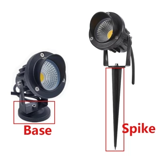 สไตล์ใหม่ COB สวนไฟสนามหญ้าสปอตไลท์กลางแจ้ง 220V 110V กลางแจ้ง LED Spike หลอดไฟ 3W 5W 10W เส้นทางภูมิทัศน์กันน้ํา DC12V