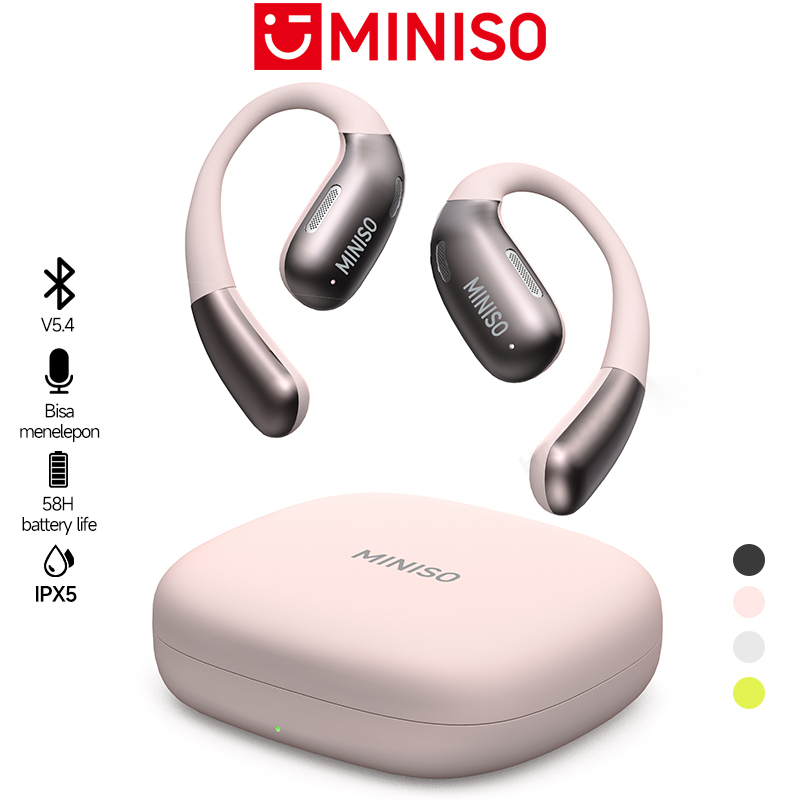 Miniso X28 หูฟังบูลทูธ OWS  Bluetooth 5.3 หูฟังไร้สาย HIFI IPX5  Wireless Earphones ฟังกันน้ำพร้อมไมโครโฟนสำหรับ IOS Android – ลดเสียงรบกวนเพลง HD ราคา ถูกที่สุด ดีลบีเคเค