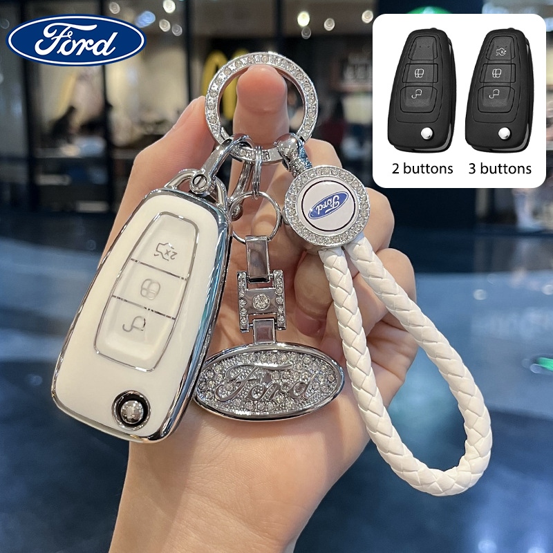 Ford car TPU เคสกุญแจ Ford ranger xls 14-17/ranger xlt 14-17/EVEREST/ecosport/ecosport ที่หุ้มกุญแจรถ พวงกุญแจฟอร์ด