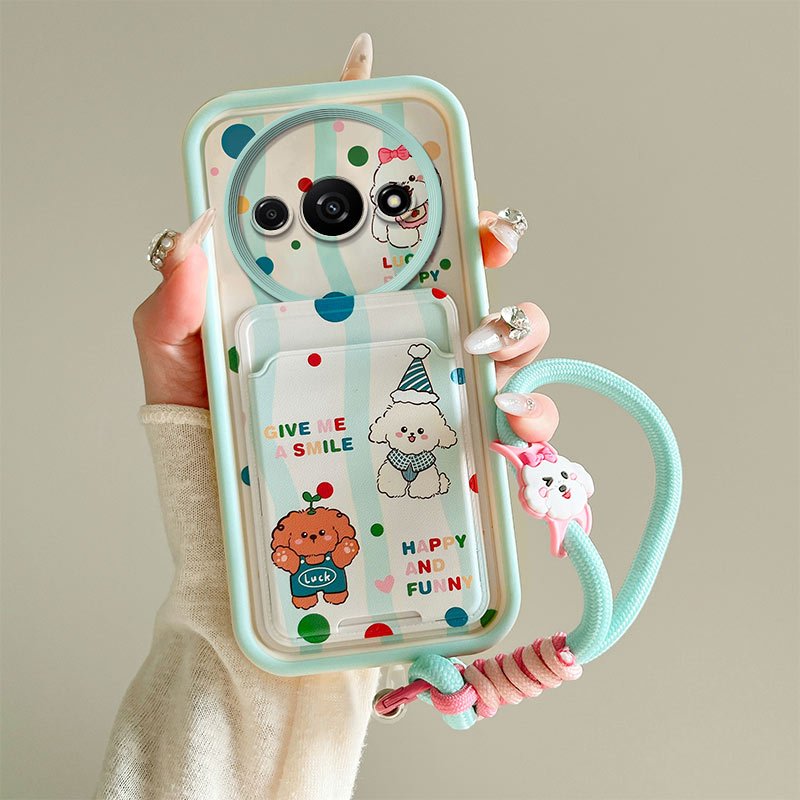 Phone Phone Case Card Case Two-in-One Case Shock-resistant Silicone Soft Cartoon Phone เหมาะสําหรับ Xiaomi Redmi A3 4G/Poco C61 4G/Redmi A3x