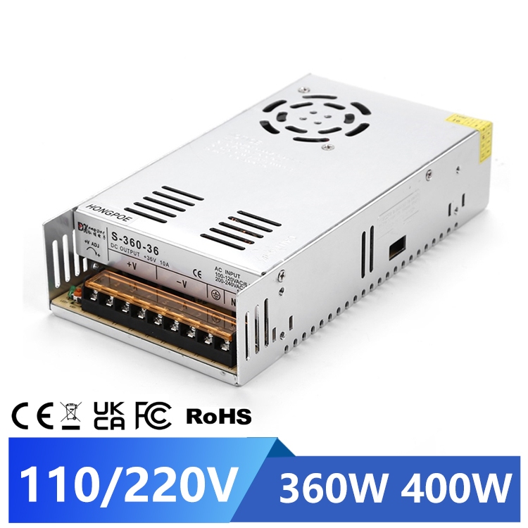 ใหม่แหล่งจ่ายไฟ LED DC 12V 24V 36V 48V 400W Switching Power Supply แหล่งหม้อแปลง AC DC SMPS 100-240V