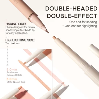 [ตากลมโต] Judydoll จูดี้ดอล 2 IN 1 ปากกาใต้ตา กันน้ำกันเหงื่อ Dual-End Undereye Pen นุ่มลื่น ไฮไลต์