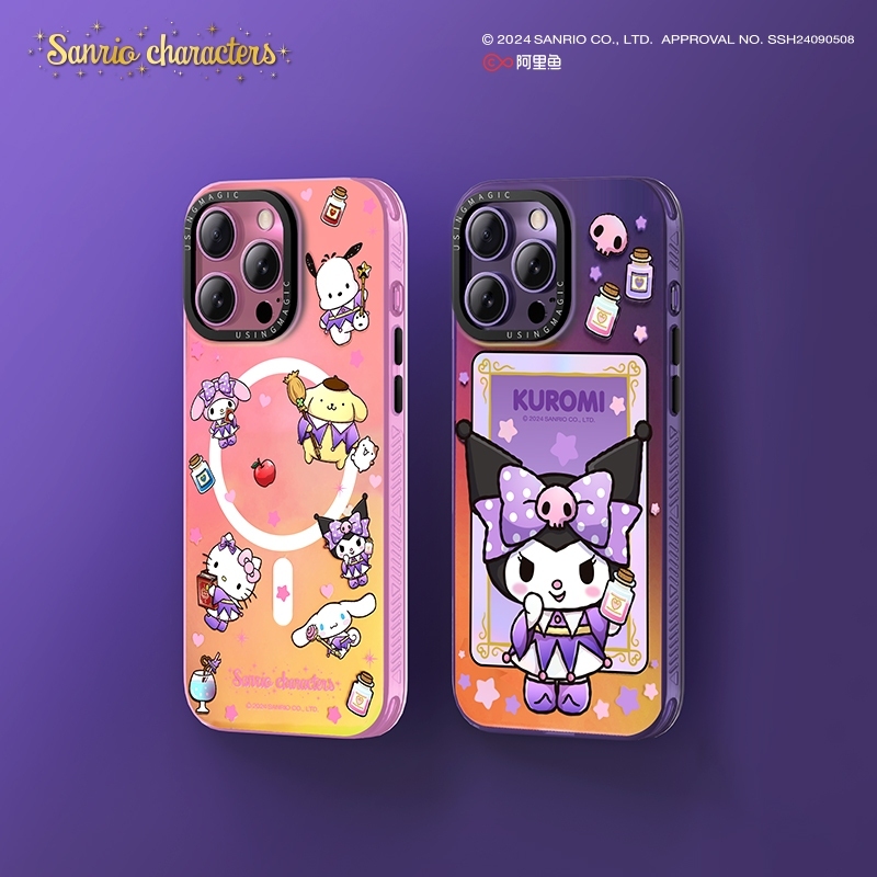 Sanrio Phone Case with Magnetic Charging for iP16 series เคสโทรศัพท์ IP16 ซีรีส์
