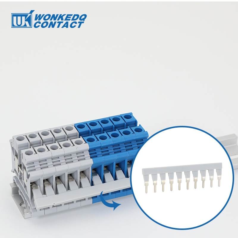 Eb10-8 การแทรกสะพานจัมเปอร์สําหรับ UK-6N/UK5-HESI/ERTS/URTK DIN Rail Terminal บล็อกอุปกรณ์เสริมแทรก Connector