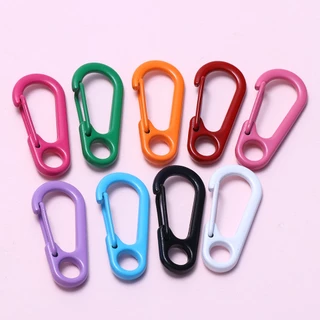10pcs Key แหวนกุ้งก้ามกรามพวงกุญแจโลหะ Bell แยกแหวน Keyfob Charm สําหรับกระเป๋าเครื่องประดับทํา