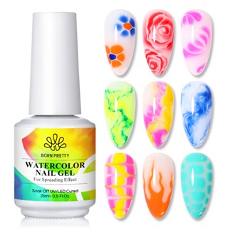 Born Pretty Blooming Gel Polish สีน้ําฐานโปร่งใส Top Coat So…